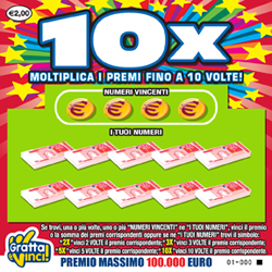 fronte Lotteria istantanea 10X