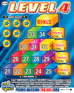 Biglietto lotteria istantanea Level-4 - B
