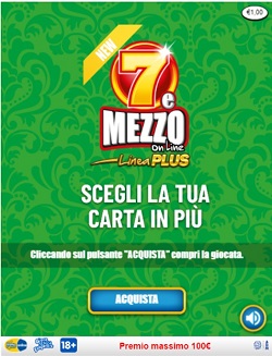 New Sette e Mezzo Linea Plus 1 € online