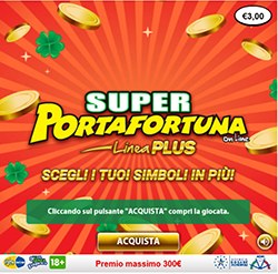 Super Portafortuna Linea Plus 3€ online