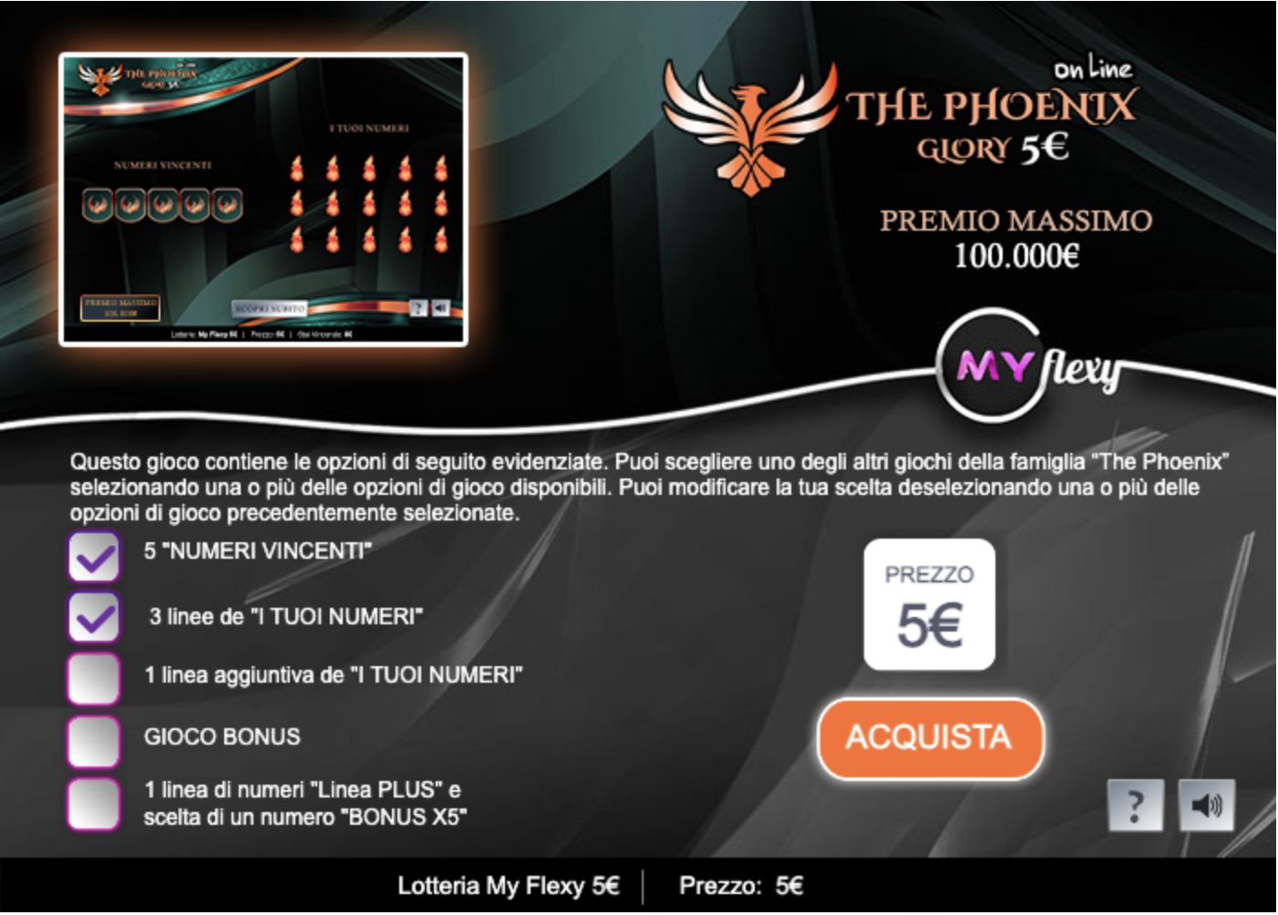 The Phoenix Glory 5€ - online