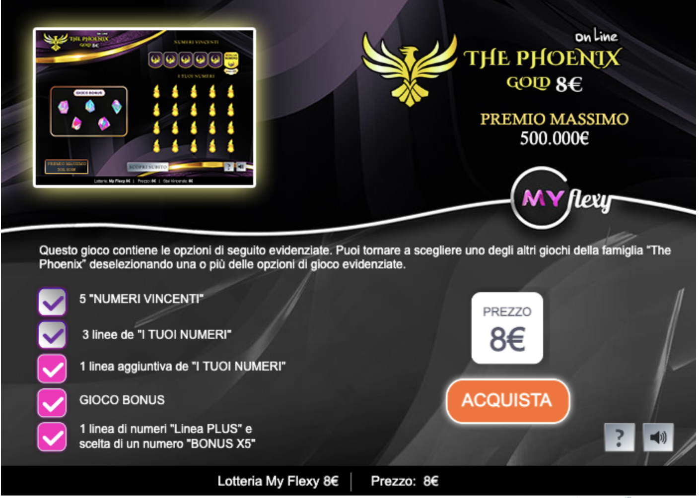 The Phoenix Gold 8€ - online