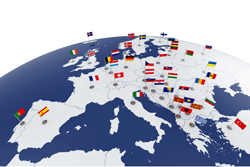 cartina dell'europa