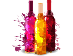 Immagine di tre bottiglie di vino
